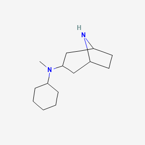 molecular formula C14H26N2 B1391315 N-Cyclohexyl-N-methyl-8-azabicyclo[3.2.1]octan-3-amine CAS No. 1215520-46-9