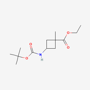 Ethyl trans-3-(tert-butoxycarbonylamino)-1-methyl-cyclobutanecarboxylate