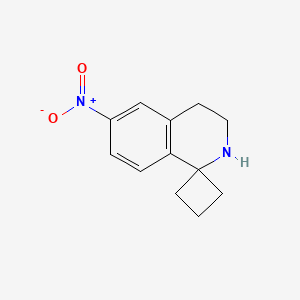 6'-Nitro-3',4'-dihydro-2'H-spiro[cyclobutane-1,1'-isoquinoline]