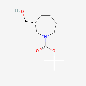 molecular formula C12H23NO3 B13913223 Tert-butyl (3R)-3-(hydroxymethyl)azepane-1-carboxylate 