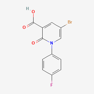 5-Bromo-1-(4-fluorophenyl)-1,2-dihydro-2-oxo-3-pyridinecarboxylic acid