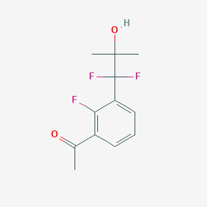 1-[3-(1,1-Difluoro-2-hydroxy-2-methyl-propyl)-2-fluoro-phenyl]ethanone