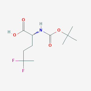 (2R)-2-(Tert-butoxycarbonylamino)-5,5-difluoro-hexanoic acid