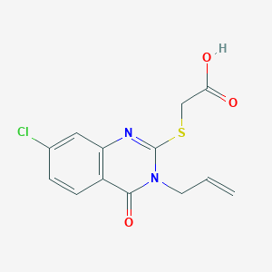 (3-Allyl-7-chloro-4-oxo-3,4-dihydro-quinazolin-2-ylsulfanyl)-acetic acid