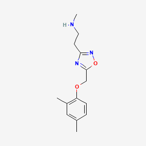 1,2,4-Oxadiazole-3-ethanamine, 5-[(2,4-dimethylphenoxy)methyl]-N-methyl-