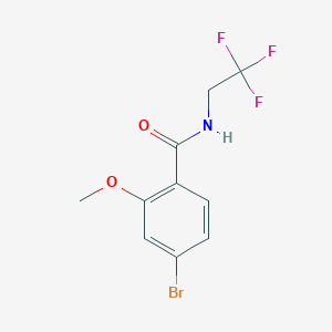 4-bromo-2-methoxy-N-(2,2,2-trifluoroethyl)benzamide