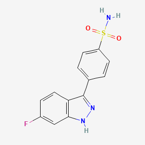 molecular formula C13H10FN3O2S B13913329 MEK4 inhibitor-1 