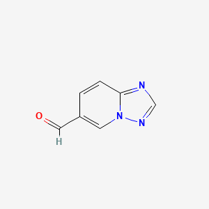 molecular formula C7H5N3O B1391333 [1,2,4]三唑并[1,5-a]吡啶-6-甲醛 CAS No. 614750-81-1