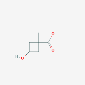 molecular formula C7H12O3 B1391336 3-羟基-1-甲基环丁烷-1-甲酸甲酯 CAS No. 626238-08-2