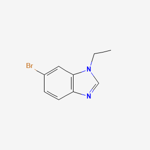 molecular formula C9H9BrN2 B1391337 6-溴-1-乙基-1H-苯并[d]咪唑 CAS No. 813449-00-2