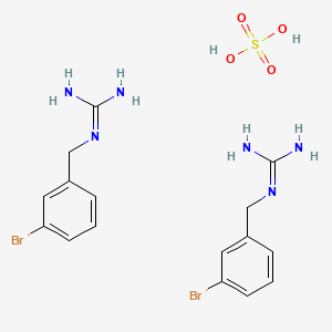 molecular formula C16H22Br2N6O4S B13913374 3-Bromobenzyl-guanidine hemisulfate 