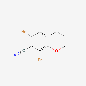 6,8-Dibromochromane-7-carbonitrile