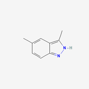 molecular formula C9H10N2 B13913391 3,5-Dimethyl-1H-indazole 