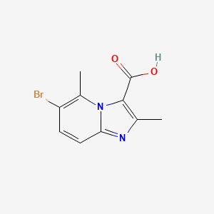 molecular formula C10H9BrN2O2 B13913412 6-Bromo-2,5-dimethylimidazo[1,2-a]pyridine-3-carboxylic acid 