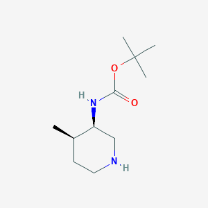 molecular formula C11H22N2O2 B1391342 (3R,4R)-3-(Boc-氨基)-4-甲基哌啶 CAS No. 250275-22-0