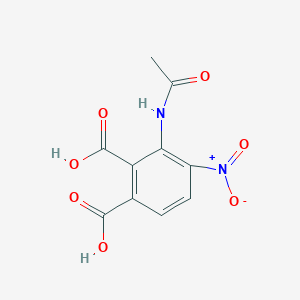 molecular formula C10H8N2O7 B13913430 3-Acetamido-4-nitrophthalic acid 