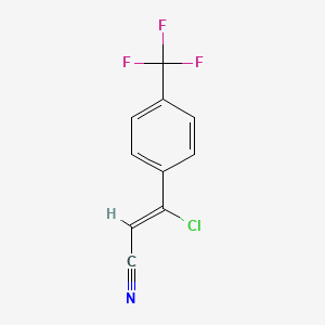 2-Propenenitrile, 3-chloro-3-[4-(trifluoromethyl)phenyl]-