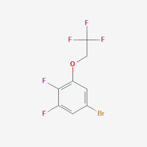 molecular formula C8H4BrF5O B1391344 5-溴-1,2-二氟-3-(2,2,2-三氟乙氧基)苯 CAS No. 947534-36-3