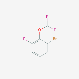 molecular formula C7H4BrF3O B1391345 1-溴-2-二氟甲氧基-3-氟苯 CAS No. 954235-98-4