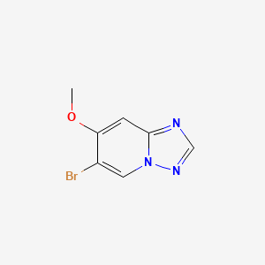 molecular formula C7H6BrN3O B13913465 6-Bromo-7-methoxy-[1,2,4]triazolo[1,5-a]pyridine 