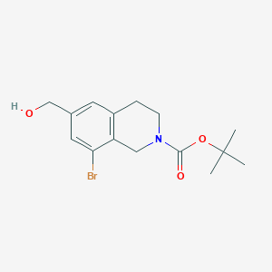 tert-Butyl 8-bromo-6-(hydroxymethyl)-3,4-dihydroisoquinoline-2(1H)-carboxylate