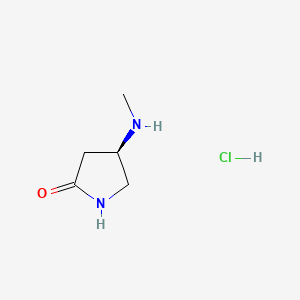 (4R)-4-(methylamino)pyrrolidin-2-one;hydrochloride