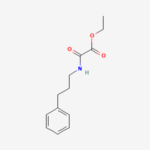 Ethyl [(3-phenylpropyl)carbamoyl]formate