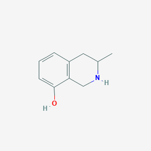 molecular formula C10H13NO B13913557 3-Methyl-1,2,3,4-tetrahydroisoquinolin-8-ol 