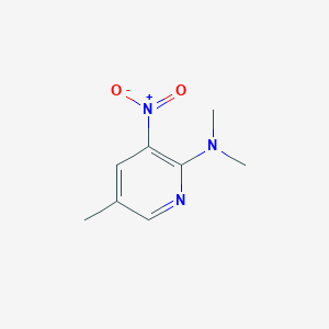 molecular formula C8H11N3O2 B13913559 N,N,5-Trimethyl-3-nitro-2-pyridinamine CAS No. 21901-26-8