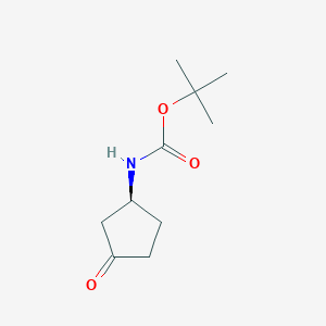 B1391356 (S)-tert-butyl 3-oxocyclopentylcarbamate CAS No. 167298-40-0