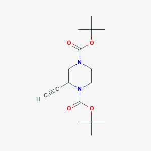 2-Ethynyl-piperazine-1,4-dicarboxylic acid di-tert-butyl ester