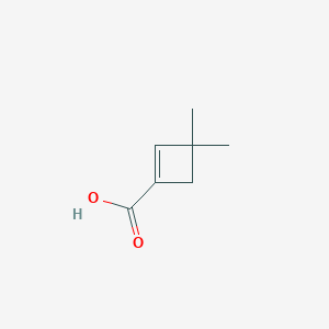 molecular formula C7H10O2 B1391361 3,3-Dimethyl-1-cyclobutene-1-carboxylic acid CAS No. 37676-90-7