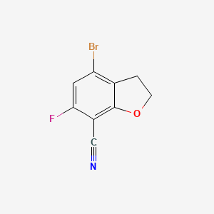 4-Bromo-6-fluoro-2,3-dihydrobenzofuran-7-carbonitrile