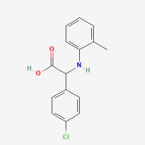 molecular formula C15H14ClNO2 B13913635 (4-Chloro-phenyl)-o-tolylamino-acetic acid 