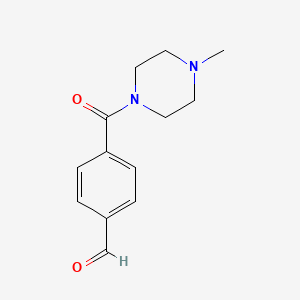molecular formula C13H16N2O2 B1391364 4-(4-Methylpiperazine-1-carbonyl)benzaldehyde CAS No. 58287-81-3