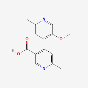 molecular formula C14H14N2O3 B13913640 5'-Methoxy-2',6-dimethyl[4,4'-bipyridine]-3-carboxylic acid 