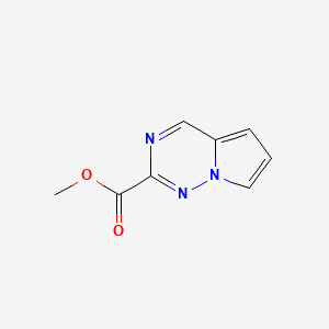 molecular formula C8H7N3O2 B13913660 Methyl pyrrolo[2,1-f][1,2,4]triazine-2-carboxylate 