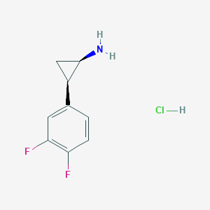 rel-(1R,2R)-2-(3,4-Difluorophenyl)cyclopropan-1-amine hydrochloride