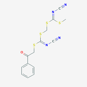 Methyl [(phenacylcyanocarbonimidodithioyl)methyl]cyanocarbonimidodithioate