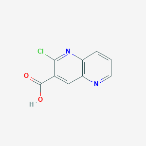 molecular formula C9H5ClN2O2 B13913673 2-Chloro-1,5-naphthyridine-3-carboxylic acid 