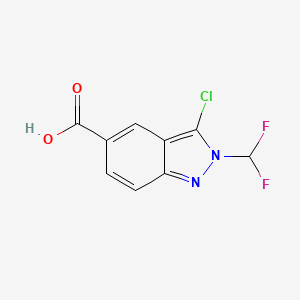 3-Chloro-2-(difluoromethyl)-2H-indazole-5-carboxylic acid