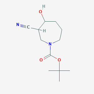 Tert-butyl 3-cyano-4-hydroxyazepane-1-carboxylate