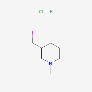 3-(Iodomethyl)-1-methyl-piperidine hydrochloride