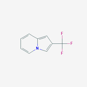 molecular formula C9H6F3N B1391370 2-(Trifluoromethyl)indolizine CAS No. 1186194-65-9