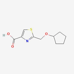 2-[(Cyclopentyloxy)methyl]-1,3-thiazole-4-carboxylic acid