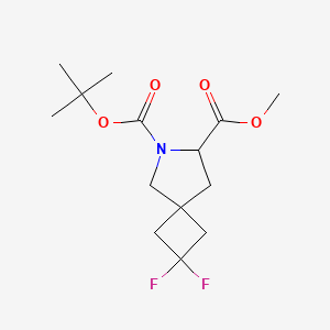 O6-Tert-butyl O7-methyl 2,2-difluoro-6-azaspiro[3.4]octane-6,7-dicarboxylate