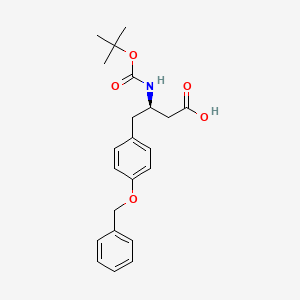 (3R)-4-[4-(benzyloxy)phenyl]-3-{[(tert-butoxy)carbonyl]amino}butanoicacid