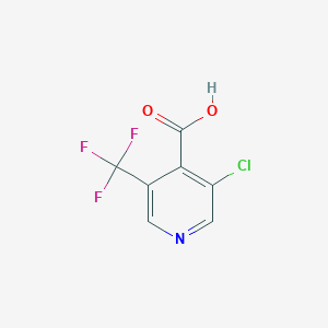 molecular formula C7H3ClF3NO2 B13913713 3-Chloro-5-(trifluoromethyl)isonicotinic acid 