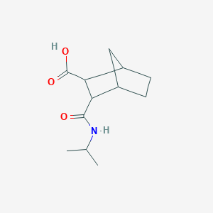 molecular formula C12H19NO3 B1391372 3-[(Isopropylamino)carbonyl]bicyclo[2.2.1]heptane-2-carboxylic acid CAS No. 1212364-74-3