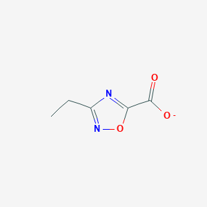 molecular formula C5H5N2O3- B13913722 3-Ethyl-1,2,4-oxadiazole-5-carboxylate 